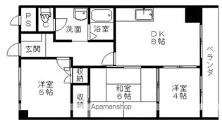 シャルム帯広【1階】の間取り